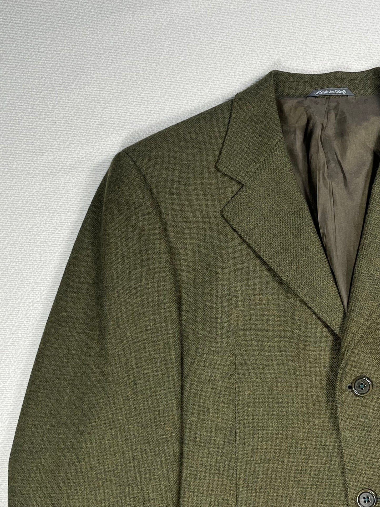 Giacca Blazer Vintage - Lana e cashmere verde