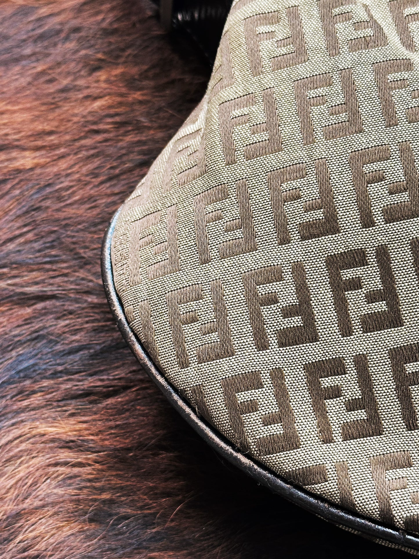 FENDI - Oyster Medium Monogram Zucca Canvas – Iconic Y2K