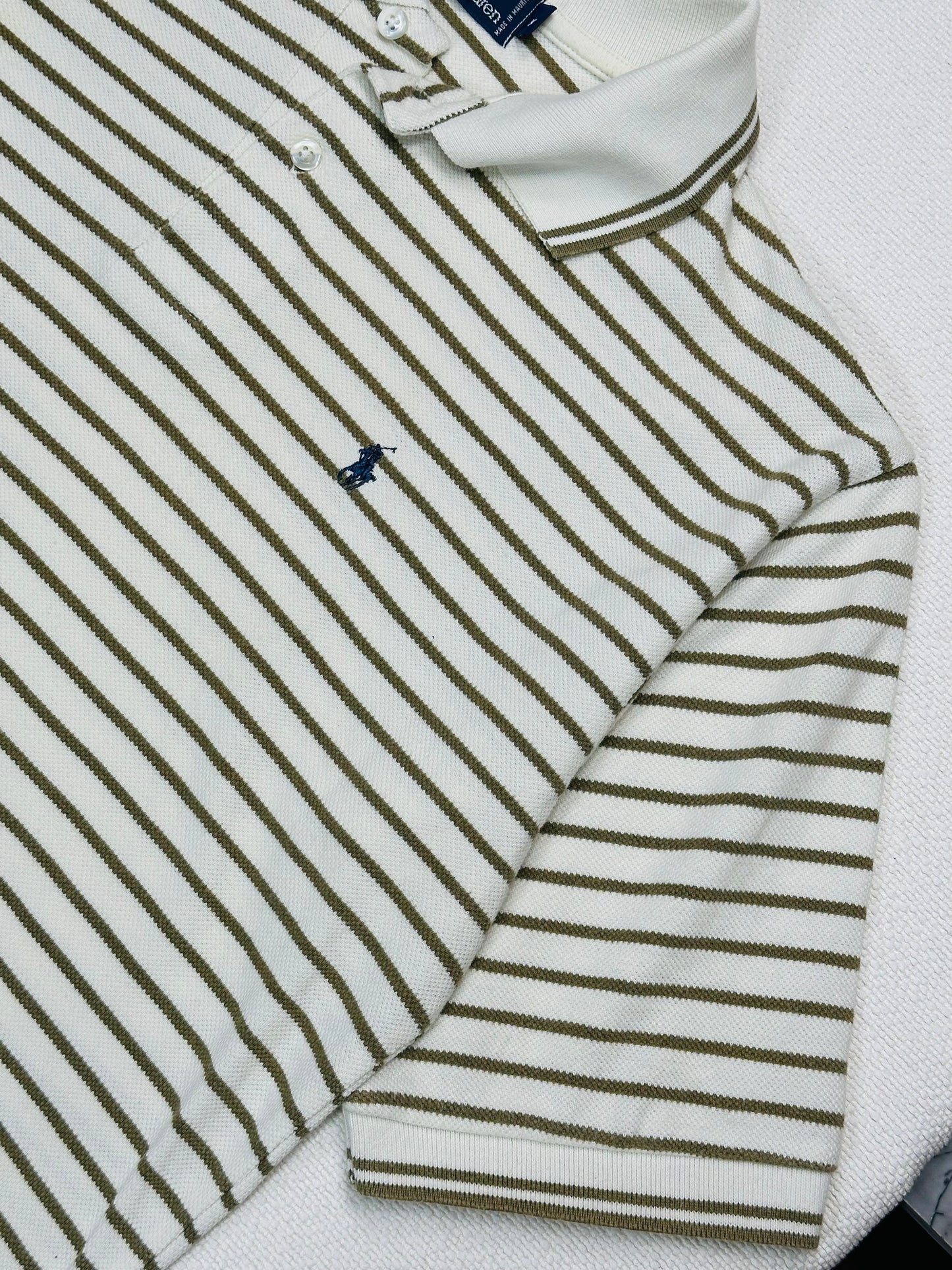 POLO RALPH LAUREN - Polo a Righe Verde 🫒 | maniche corte