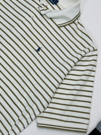 POLO RALPH LAUREN - Polo a Righe Verde 🫒 | maniche corte