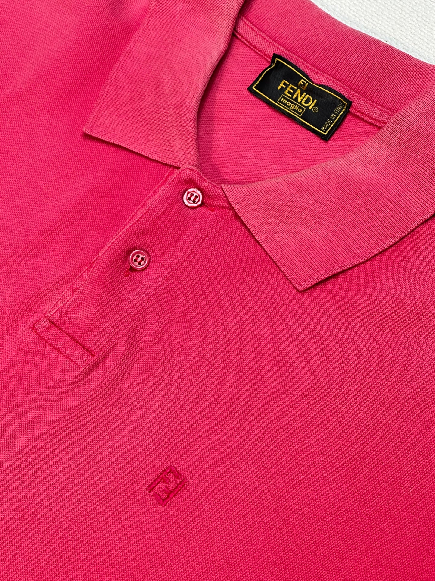 FENDI - Polo color rosa magenta