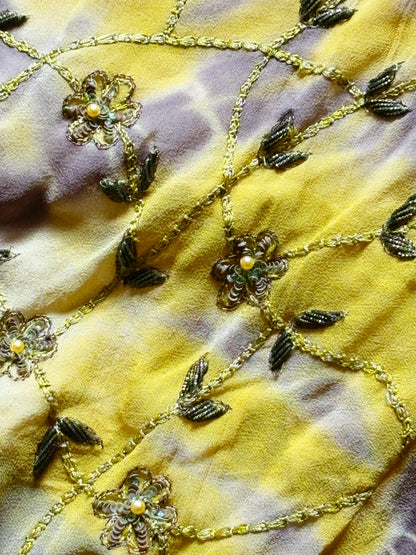 Abito Halter in Seta Ricamata con Perline – Archive Y2K Couture | Nuovo con Cartellino