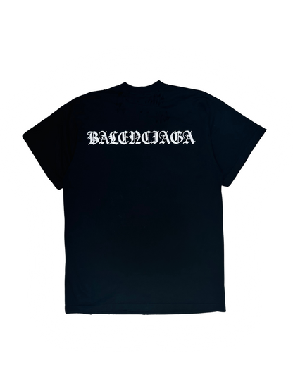 BALENCIAGA - T-Shirt Gothic Logo” Unisex – (fit oversize)