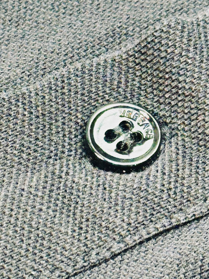 VERSACE – Polo color nero con Medusa Embroidery Edition | M