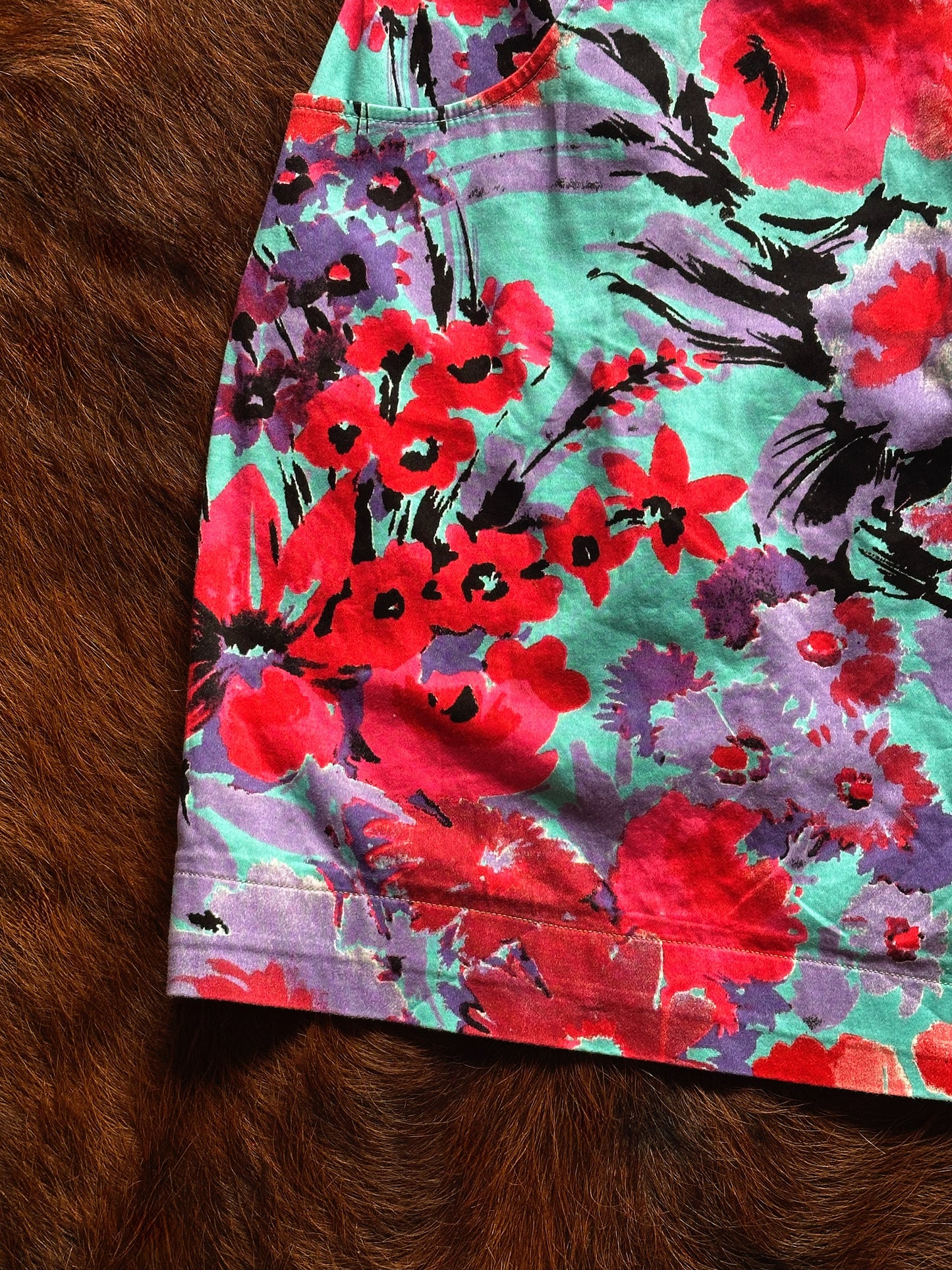 Abito mini floreale bustier anni ’90 / Y2K
