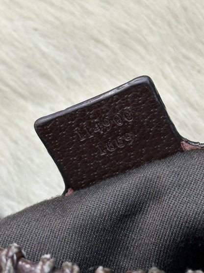 GUCCI - Shopper in Tela GG Monogram con Tracolla in Pelle