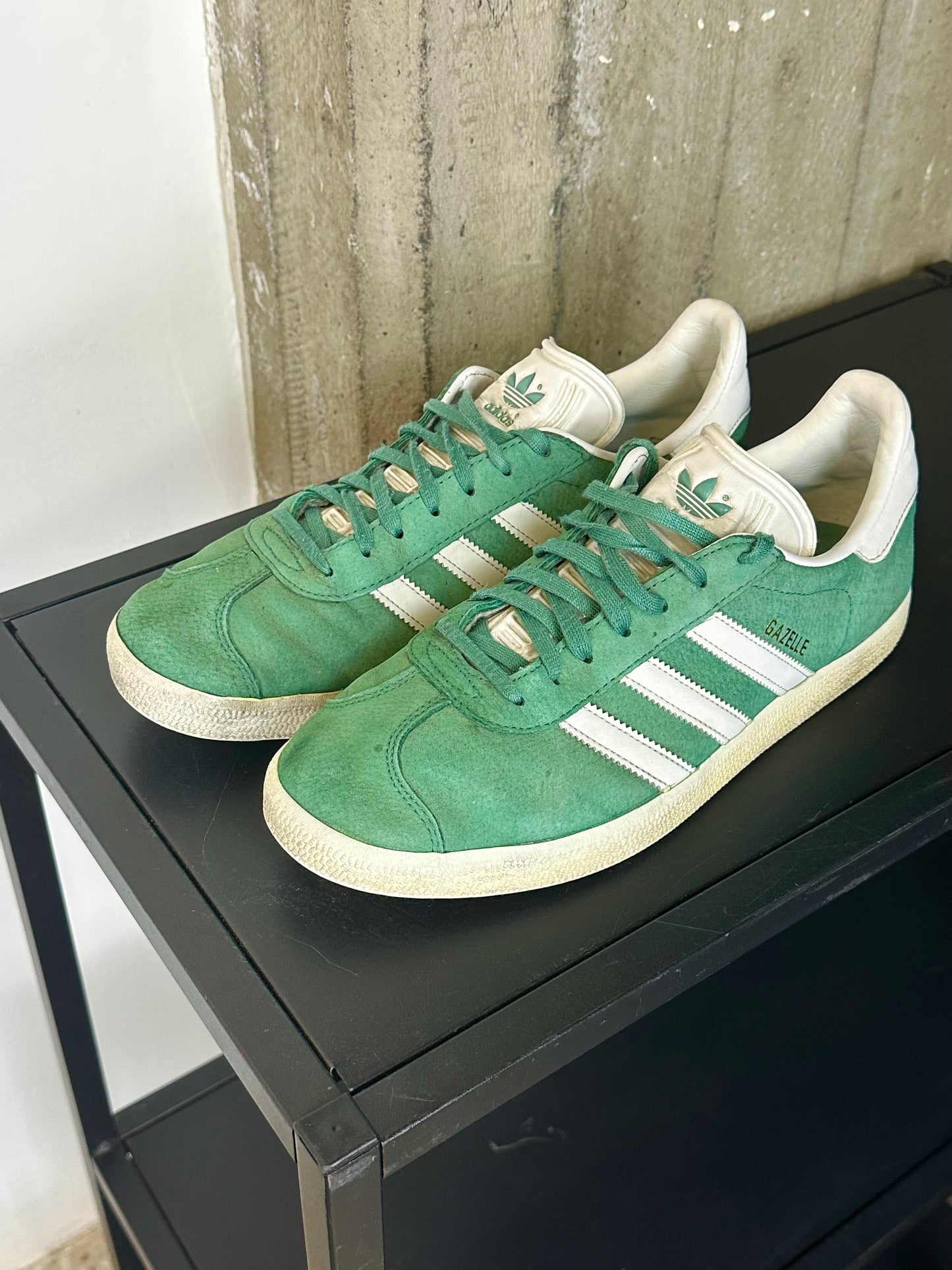 ADIDAS GAZZELLE – Green/White Suede Classic | Tg 42
