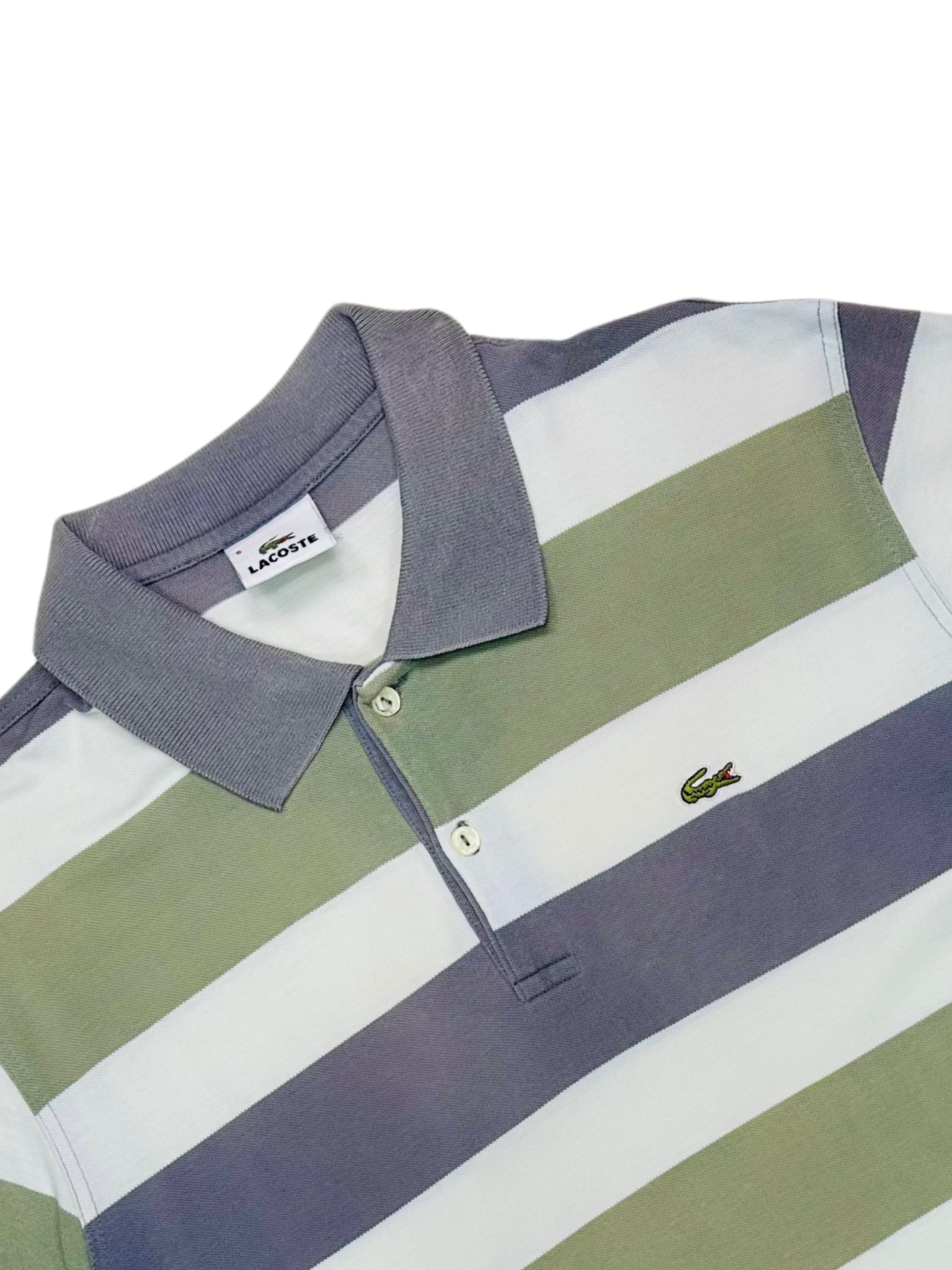 LACOSTE - Polo Verde a Righe 🐊 | manica corta