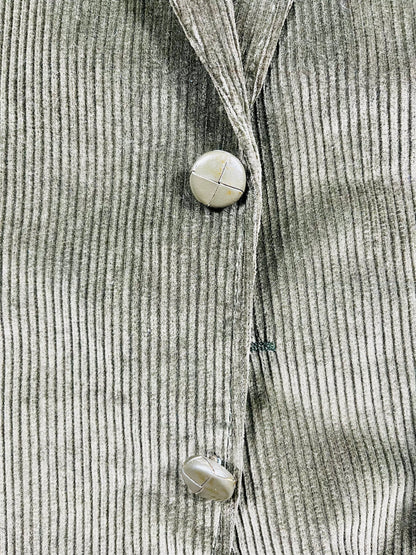 Giacca Blazer Vintage - velluto a coste verde