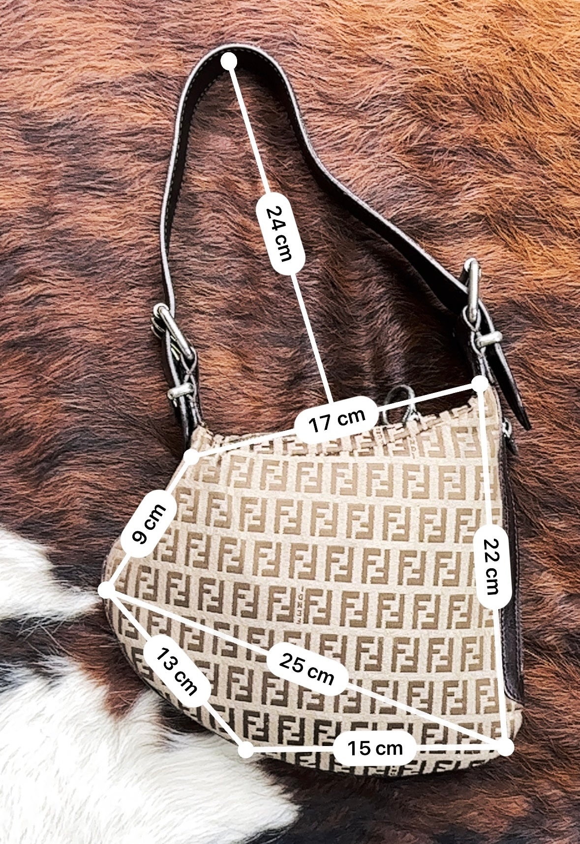 FENDI - Oyster Medium Monogram Zucca Canvas – Iconic Y2K