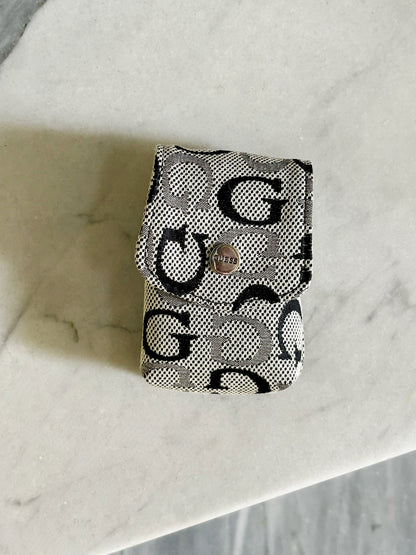 GUESS -  Vintage Monogram Mini Pouch – Borsellino Portaoggetti Y2K