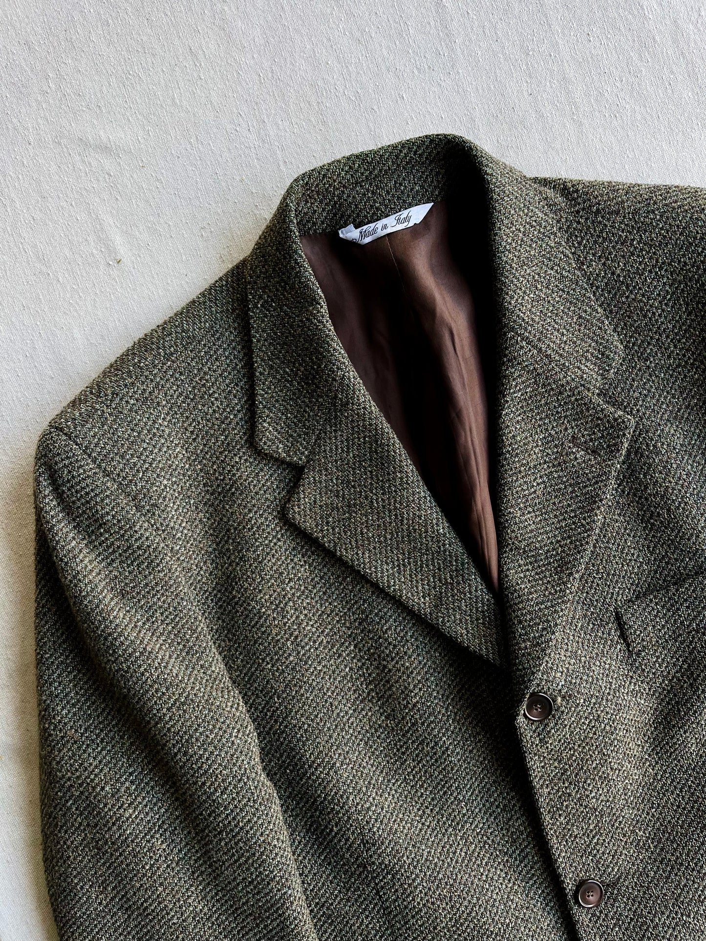 Blazer in pura lana vergine cachi