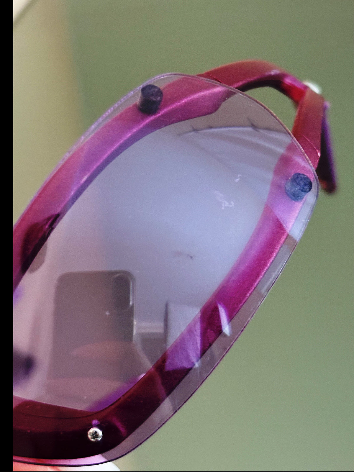 ZERO EYEWEAR - Occhiali da sole vintage sportivi H92 Made in Italy – Rosa / Viola Y2K