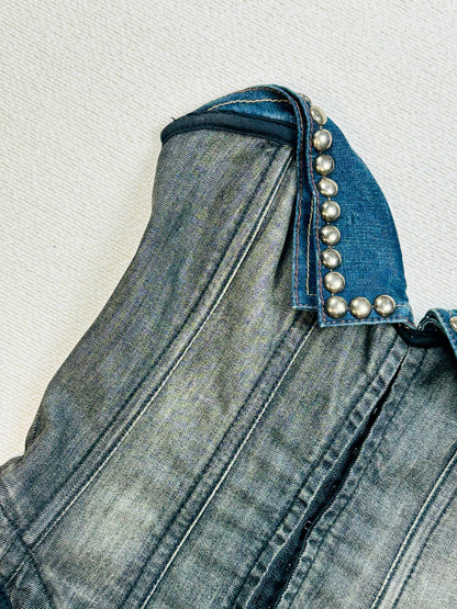 GUESS - Abito corsetto anni 2000 in Denim