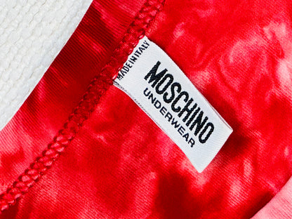 MOSCHINO - T-shirt Tie-Dye Rosso Fragola
