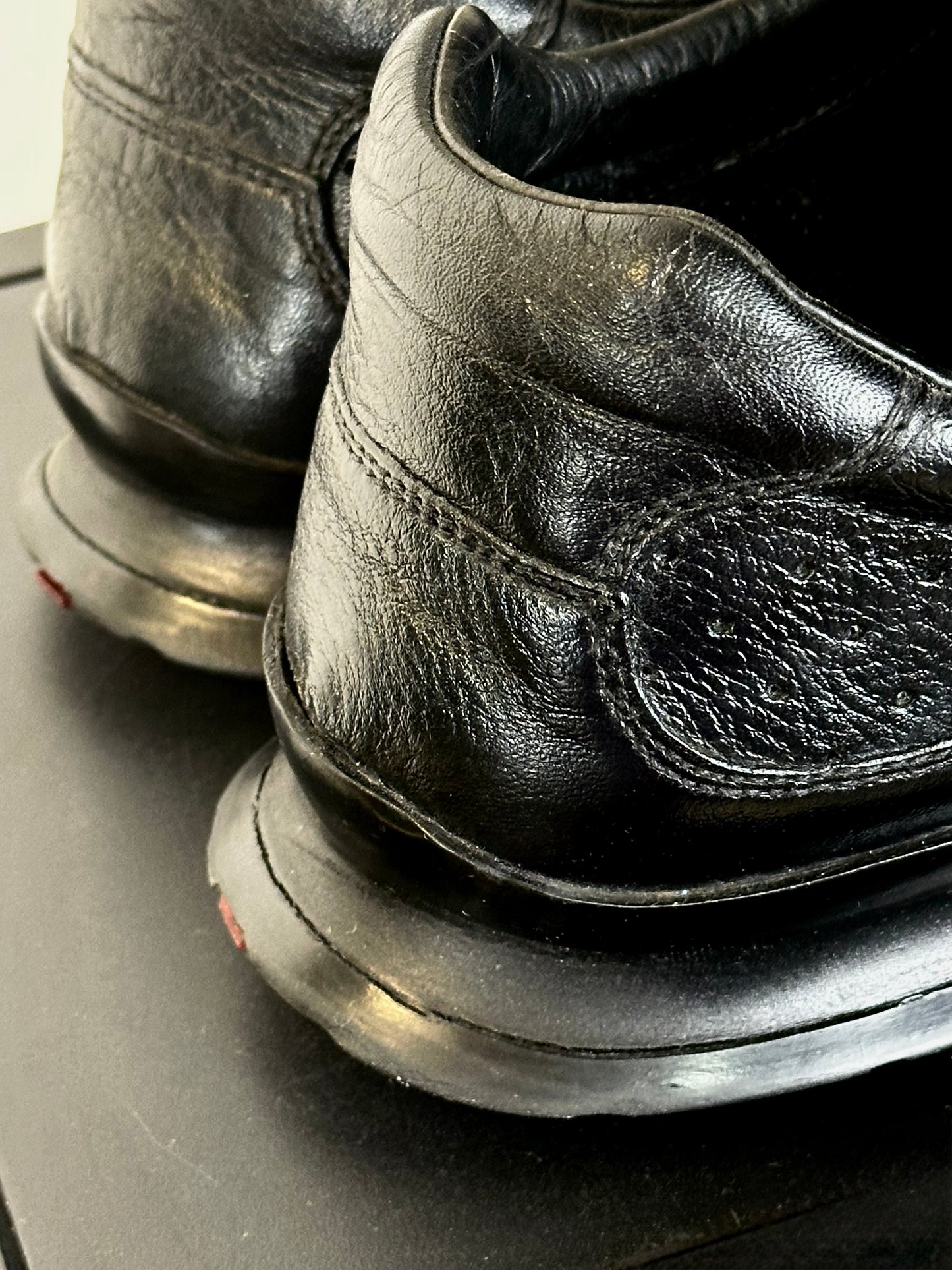 PRADA – Sneakers Sport Linea Rossa – Pelle Nera Vintage | Tg 44