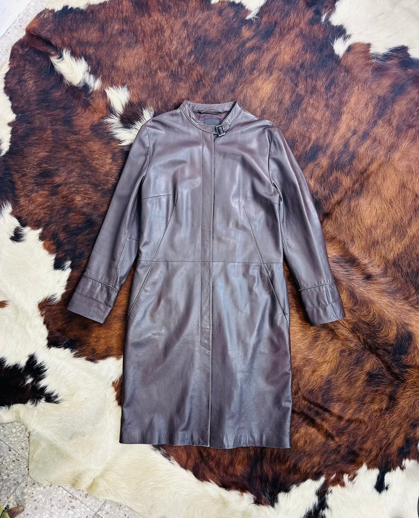 Giacca in Pelle Chocolate Brown – Anni '90