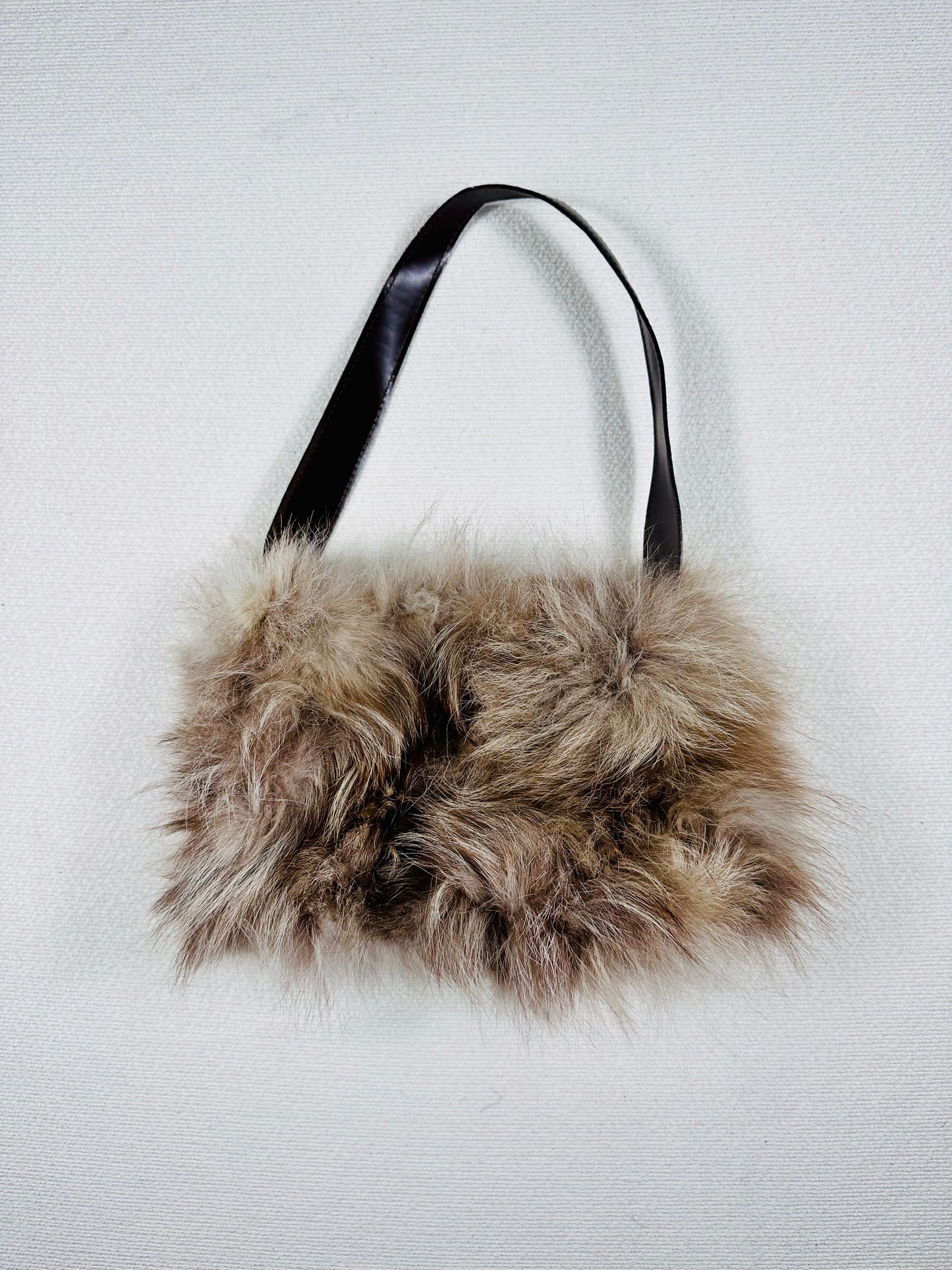 Borsa a spalla in pelliccia