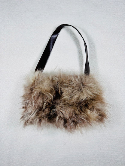 Borsa a spalla in pelliccia