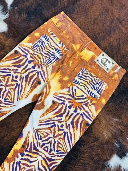 JUST CAVALLI - Pantaloni Animalier Psichedelico 🦓Archivio Anni 2000