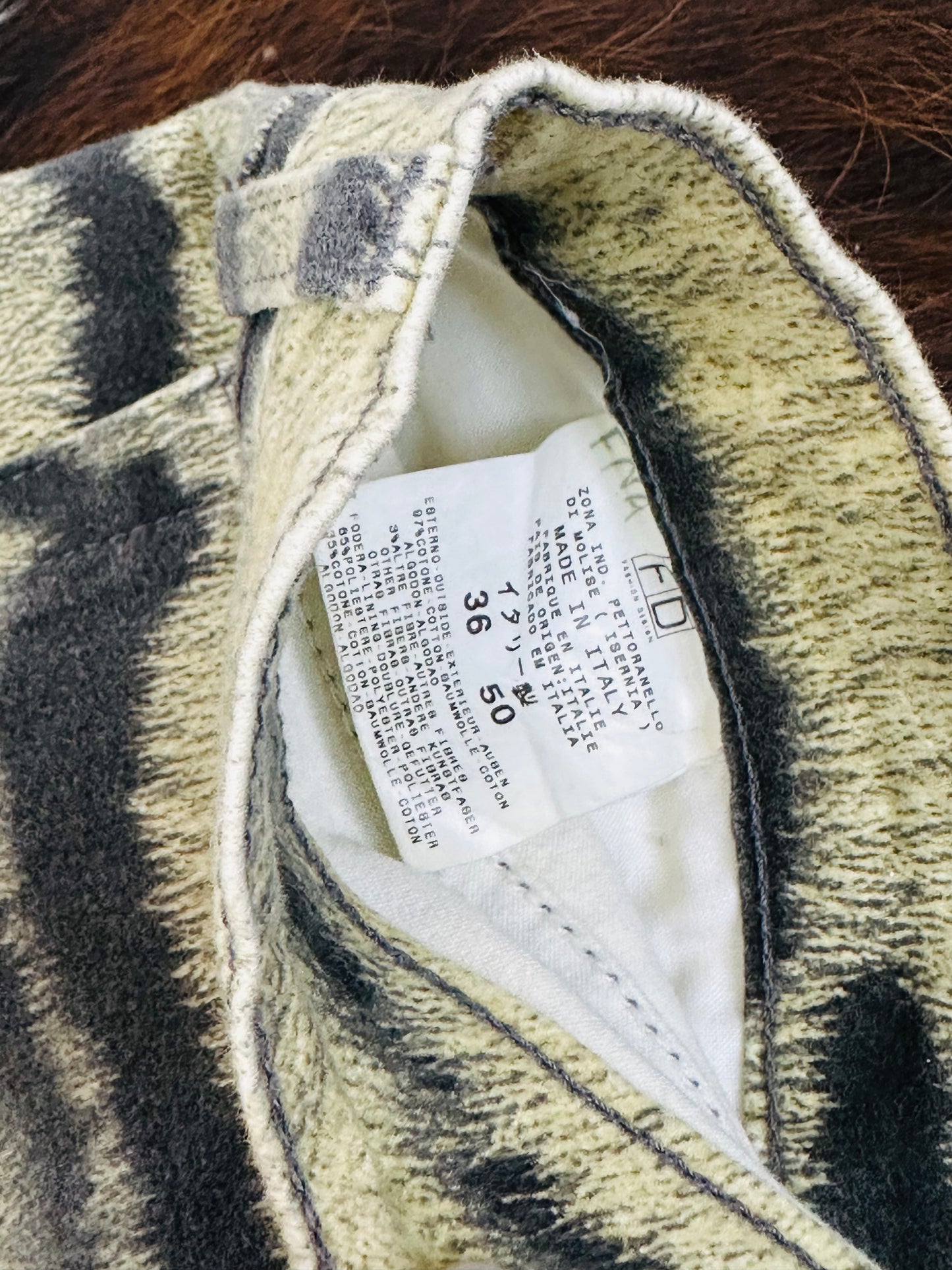 JUST CAVALLI - Pantaloni a zampa Animalier Tiger