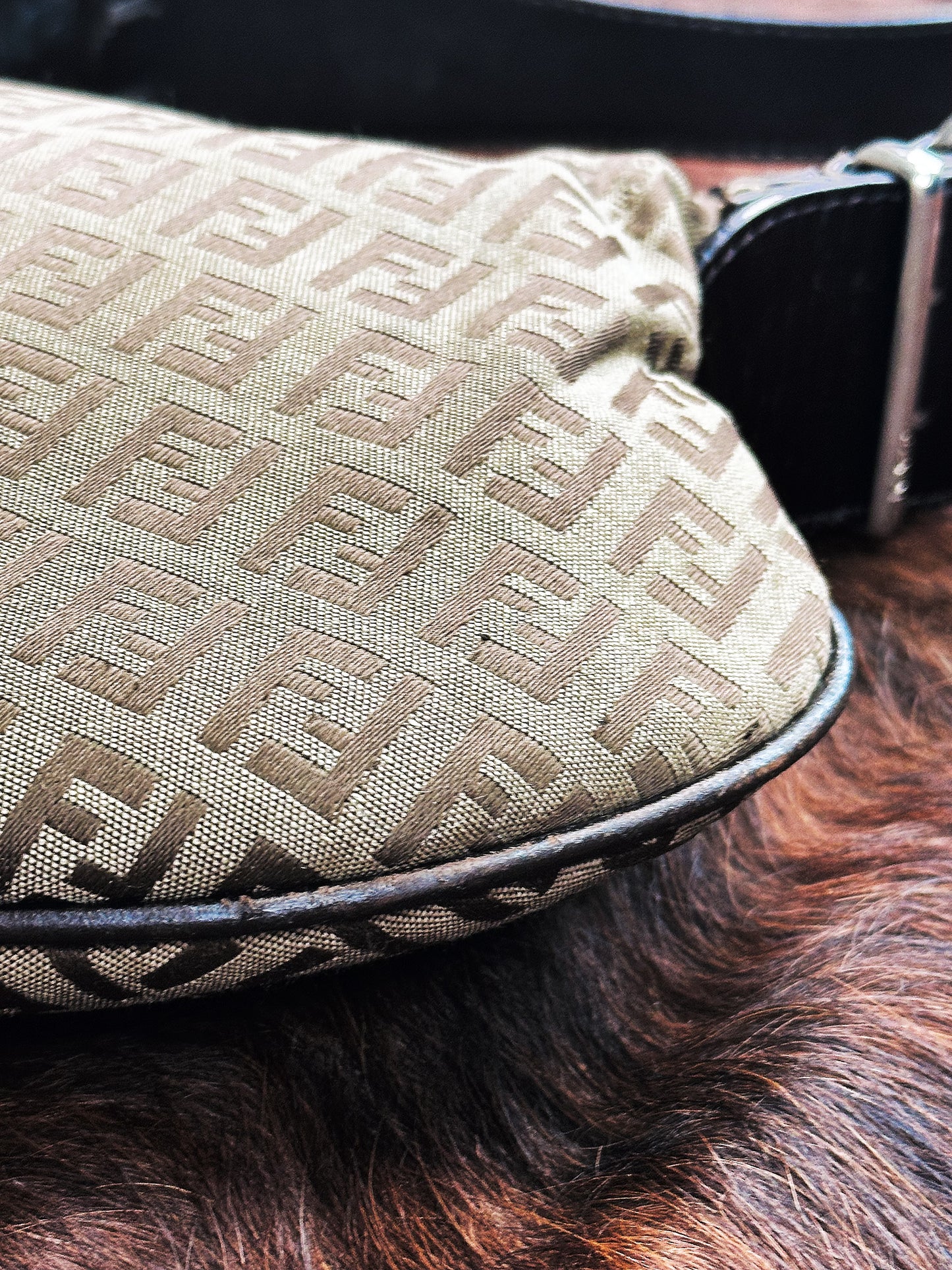 FENDI - Oyster Medium Monogram Zucca Canvas – Iconic Y2K