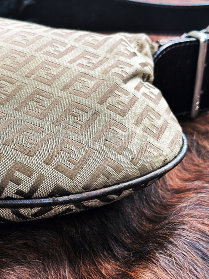 FENDI - Oyster Medium Monogram Zucca Canvas – Iconic Y2K