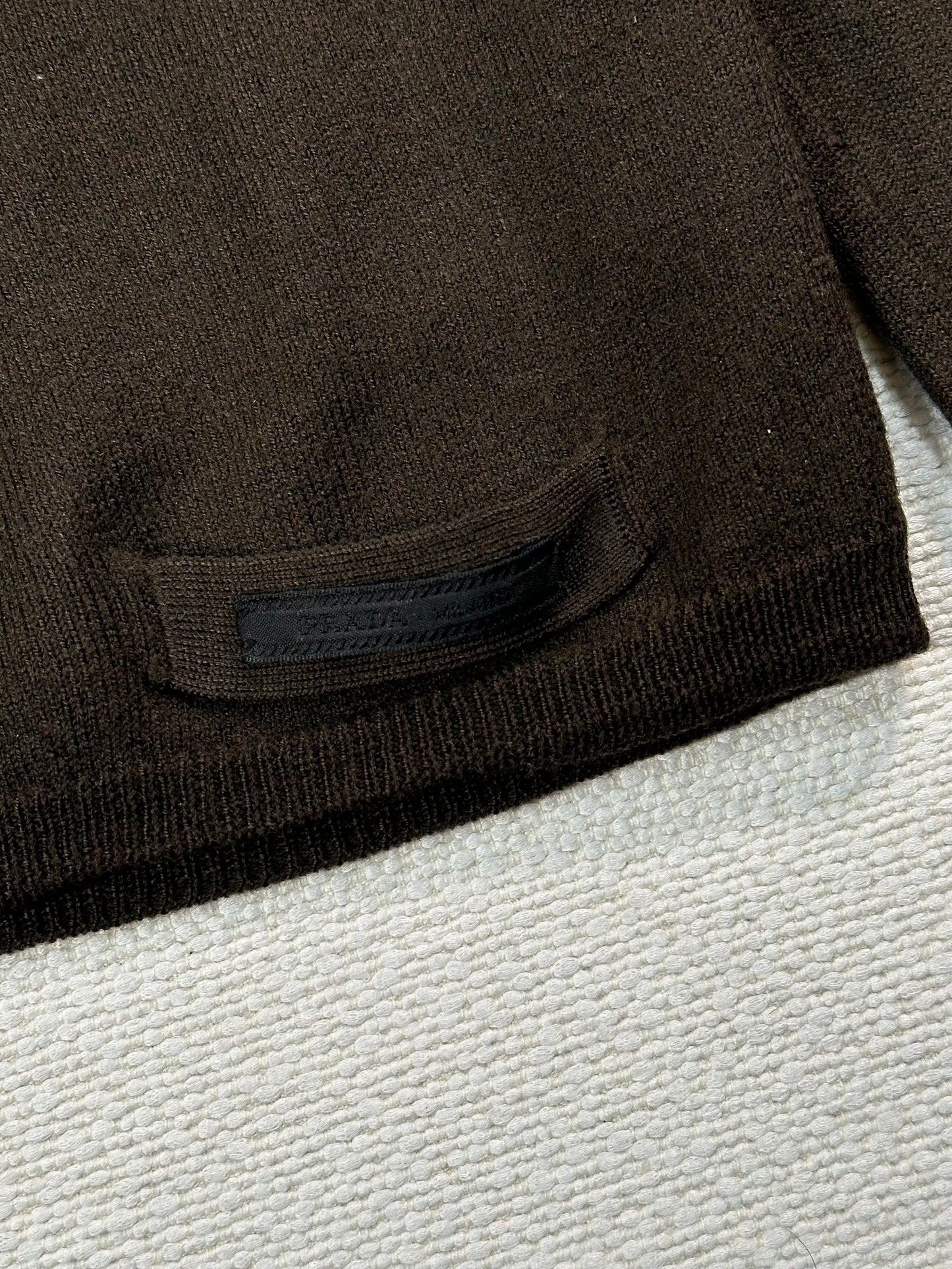 PRADA -  Maglioncino marrone