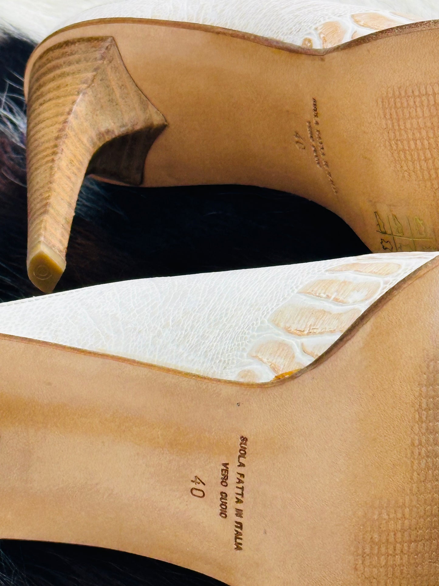 Mules texani vintage in pelle Gianni Bravo – Made in Italy | Taglia 40