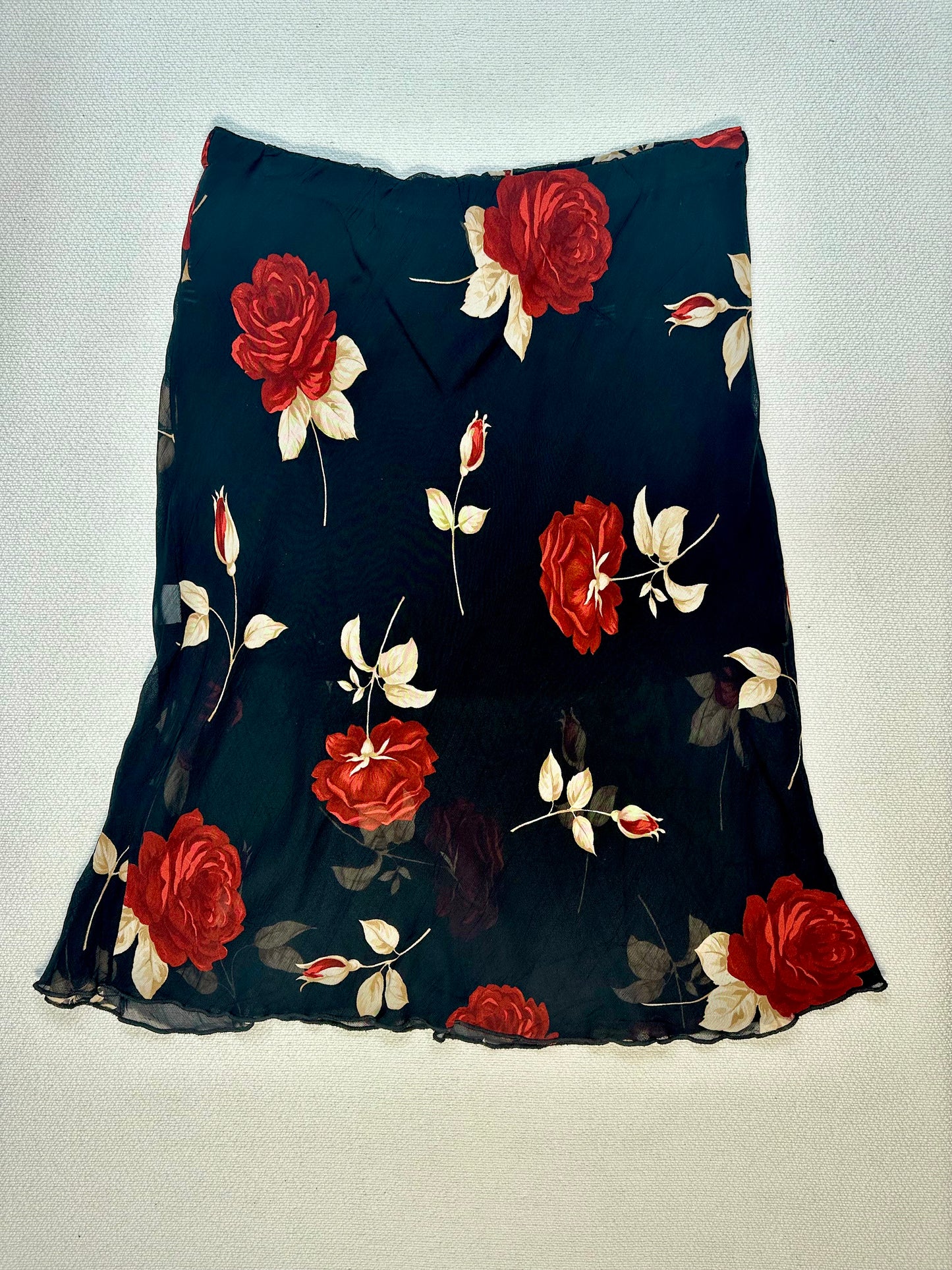 Gonna vintage con stampa rose – stile Y2K