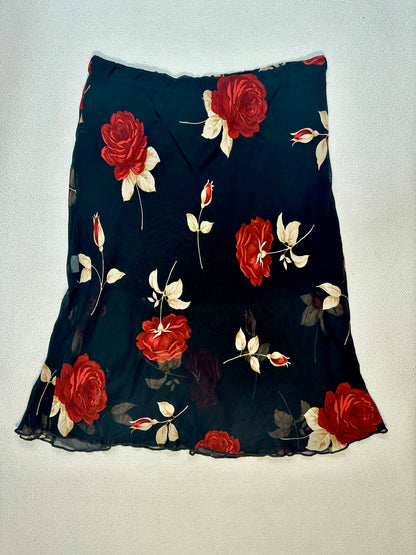 Gonna vintage con stampa rose – stile Y2K