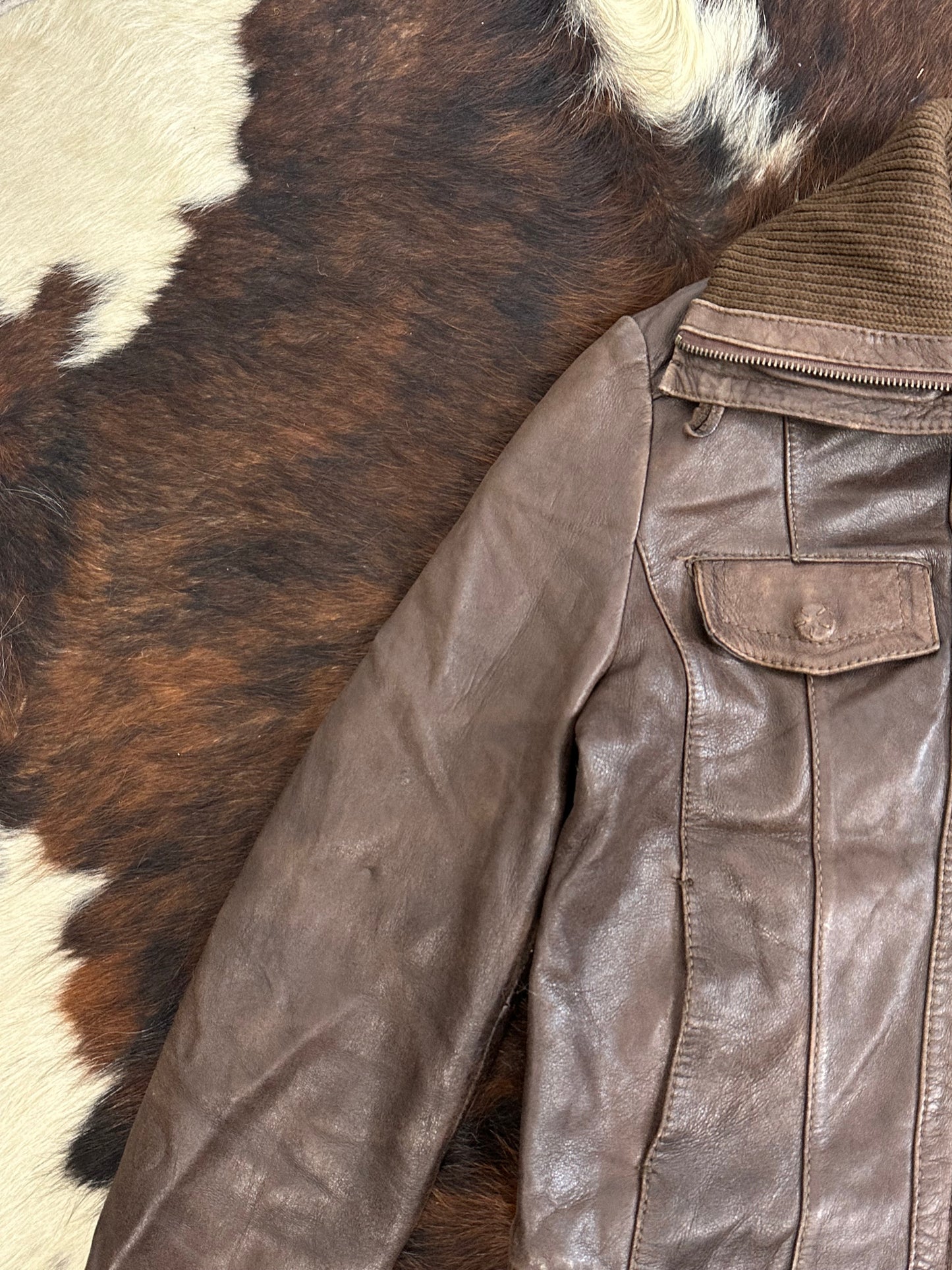 Giacca di pelle aviatore