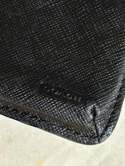 COACH - Signature Wallet Wristlet – Portafoglio Pochette da Polso Nero