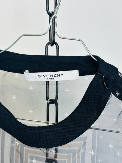 GIVENCHY - T-Shirt trasparente in seta
