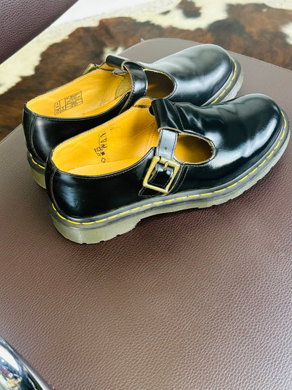 Dr. Martens - Polley Mary Jane Black Smooth Leather | Taglia EU 39