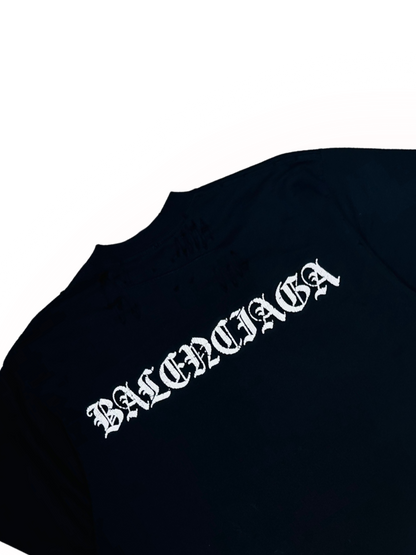 BALENCIAGA - T-Shirt Gothic Logo” Unisex – (fit oversize)
