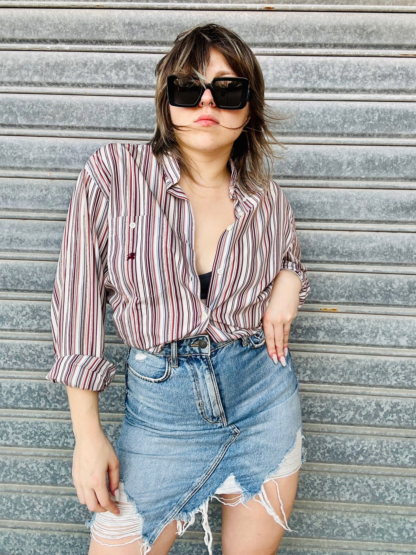 Burberry stripped shirt