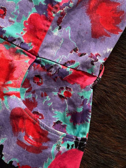 Abito mini floreale bustier anni ’90 / Y2K