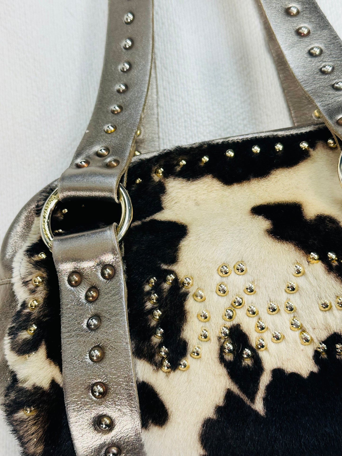 DOLCE & GABBANA – Mini Barrel Cowhide Studded Edition