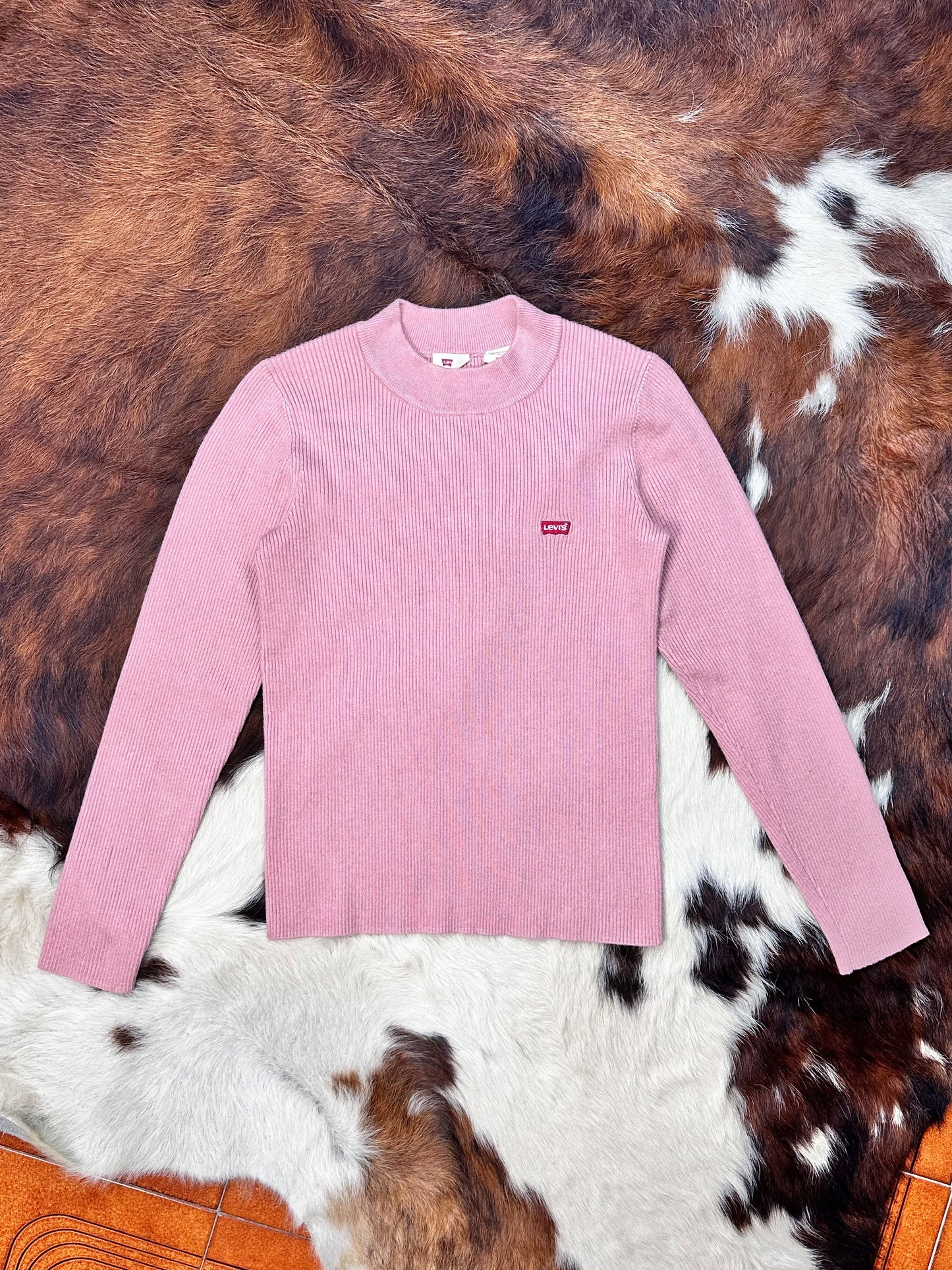 LEVI’S - Maglioncino rosa a costine - Minimal icon