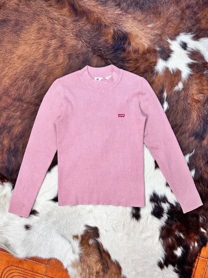 LEVI’S - Maglioncino rosa a costine - Minimal icon