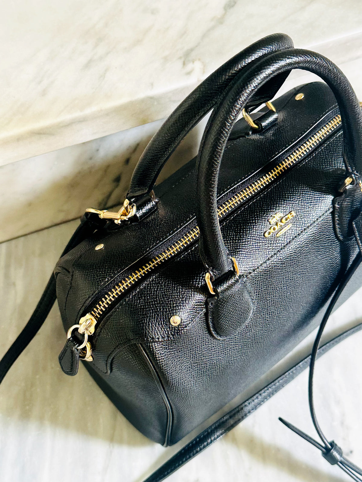 COACH - Mini Bennett Satchel F57521 in pelle nera