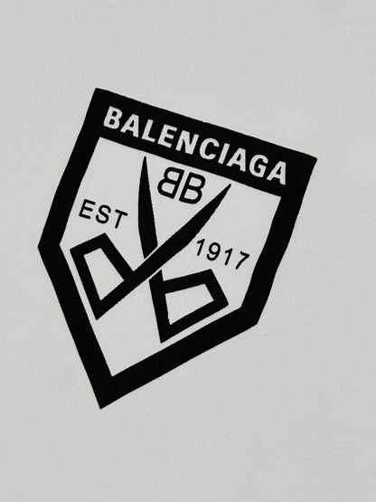 BALENCIAGA - T-Shirt “EST 1917” Logo Crest