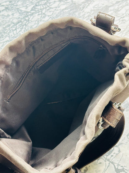YVES SAINT LAURENT - Borsa a spalla in tela