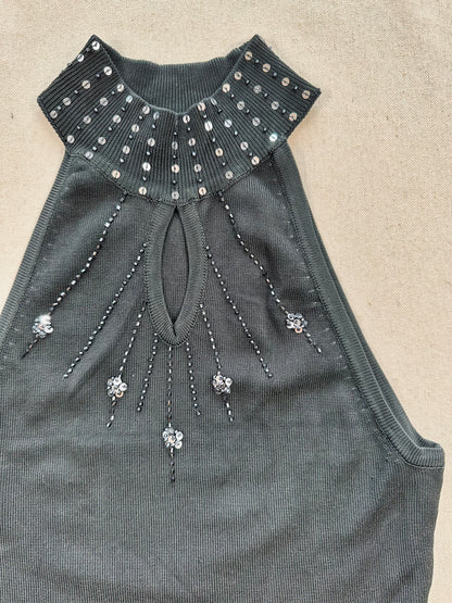 Y2k pailettes top