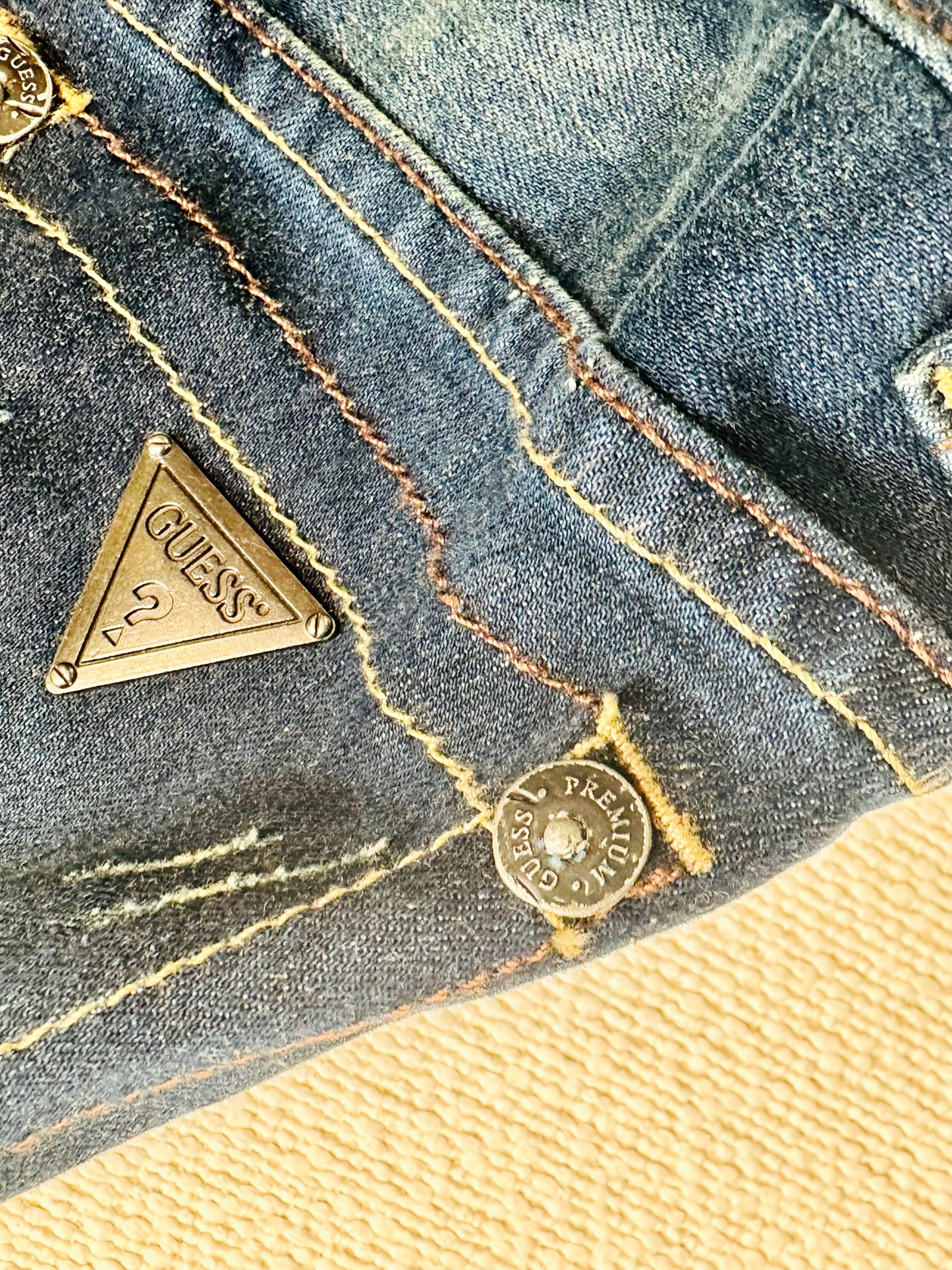 GUESS - Abito corsetto anni 2000 in Denim