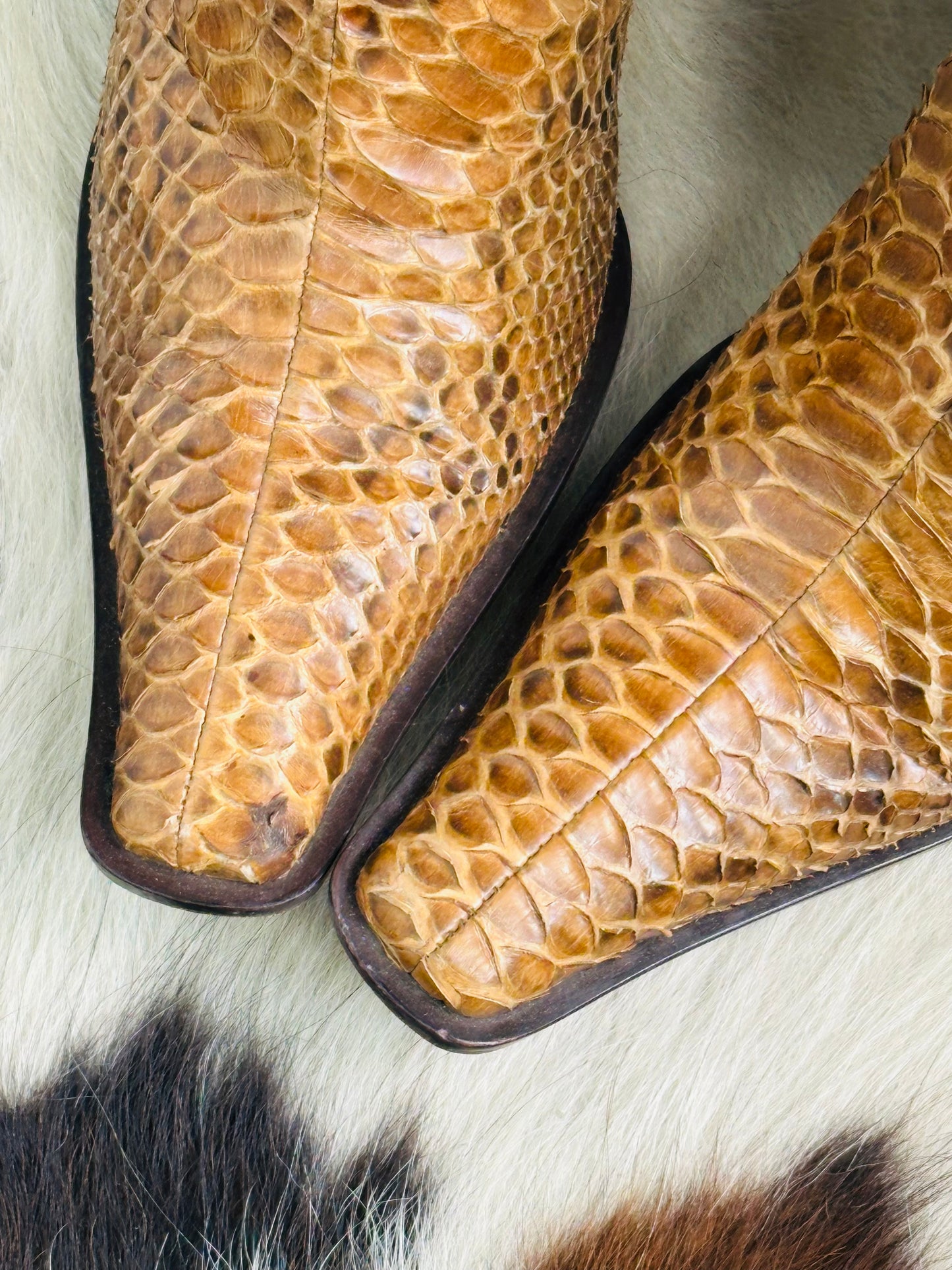 Stivaletti vintage in vero Pitone 🐍 Made in Italy | Taglia 37½ vera pelle
