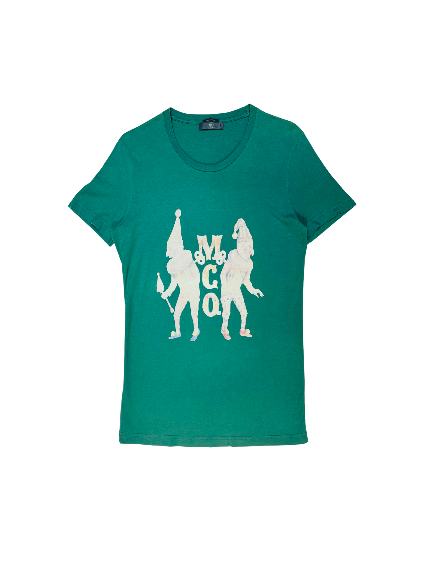 ALEXANDER McQUEEN MCQ - T-Shirt Verde Edizione Clown Grafico