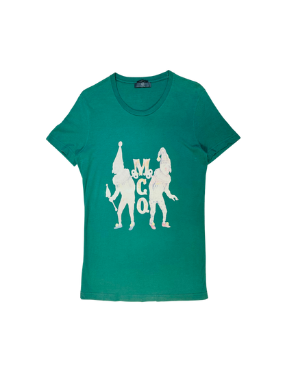 ALEXANDER McQUEEN MCQ - T-Shirt Verde Edizione Clown Grafico
