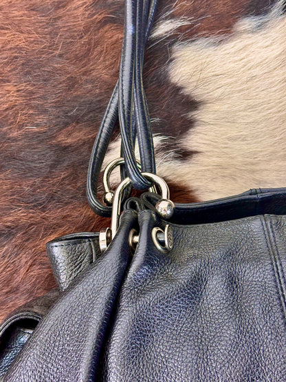 Borsa Shopper in pelle martellata